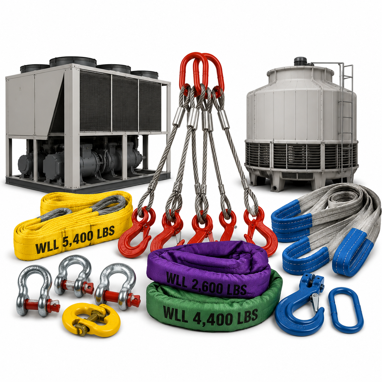 Rigging — Chiller, Cooling Tower