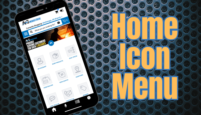 Home Icon Menu — the 9 quick-access feature tiles