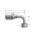 Gates® 10G-10FFORX90S 10G-10FFORX90S